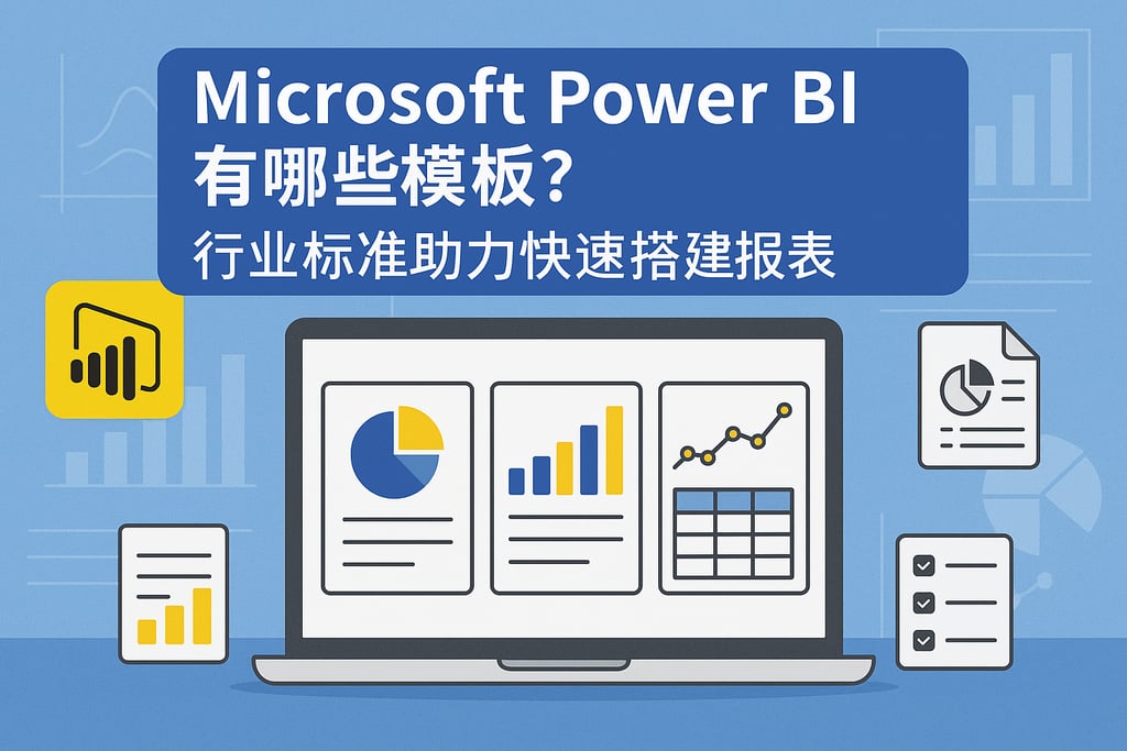 Microsoft Power BI有哪些模板？行业标准助力快速搭建报表
